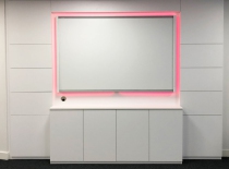 Bespoke Media Unit - with screen lighting