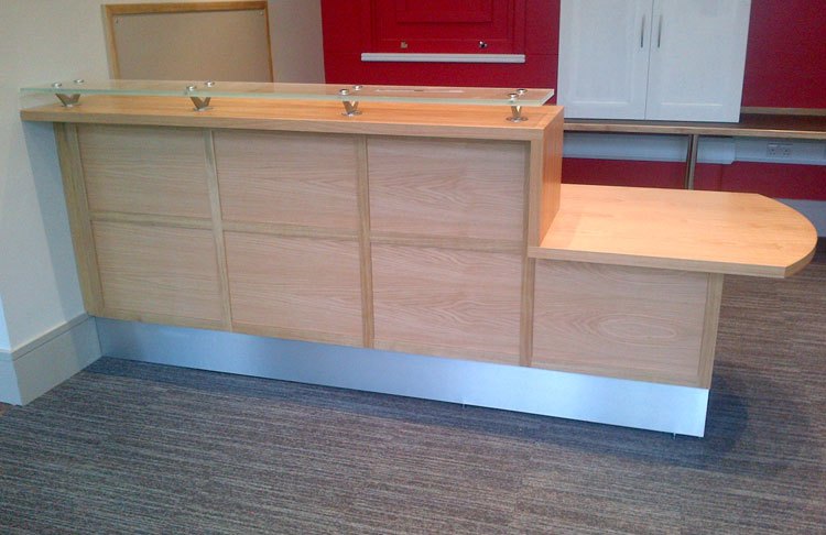 Custom-made reception desk example 12