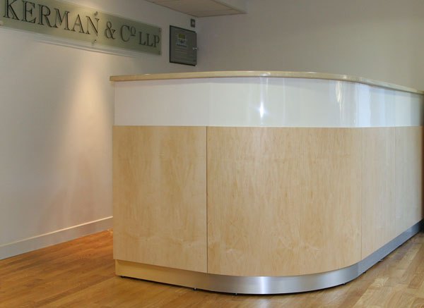 Custom-made reception desk example 15
