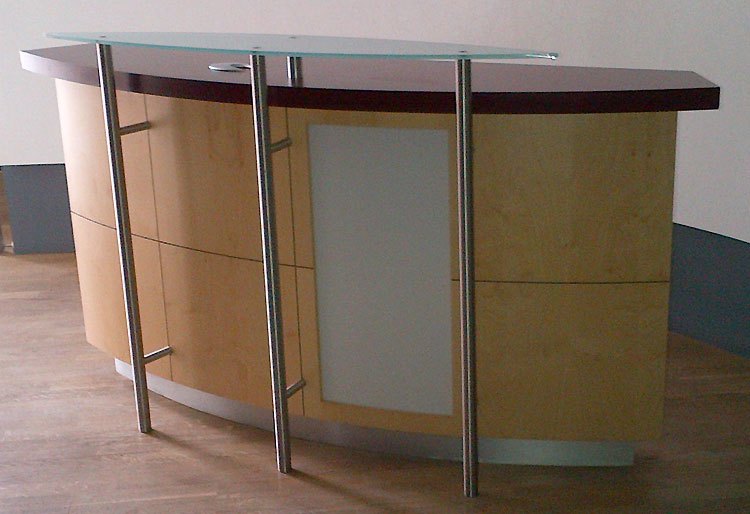 Custom-made reception desk example 16