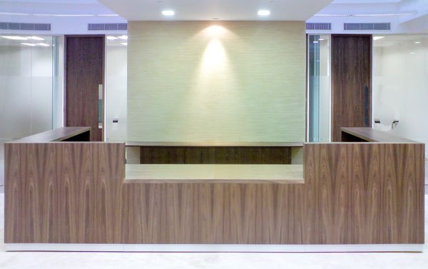 Custom-made reception desk example 18