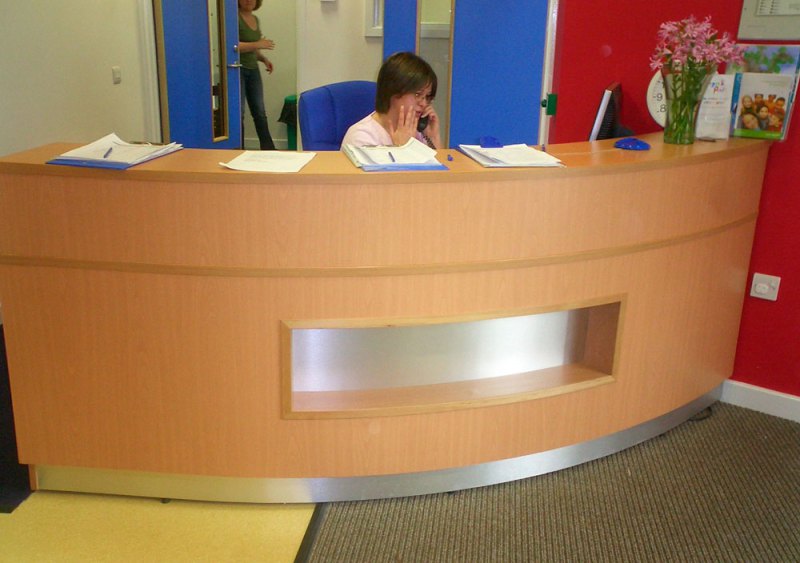 Bespoke reception desk example 6