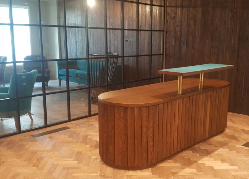 Custom-made reception desk example 10