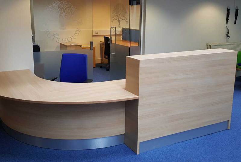 Custom-made reception desk example 8