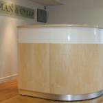 Bespoke reception desk
