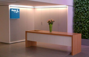 Bespoke reception desks